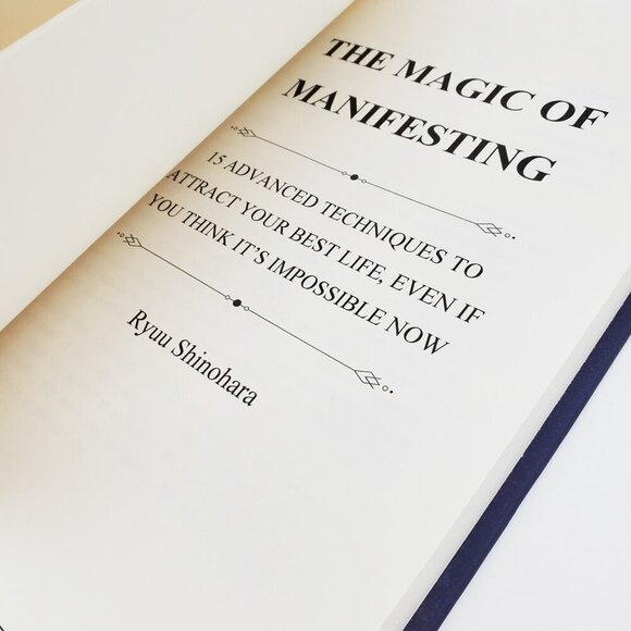 Magic of Manifesting Book Hardcover 15 Advanced Techniques Ryuu Shinohara Unread - Picture 4 of 9